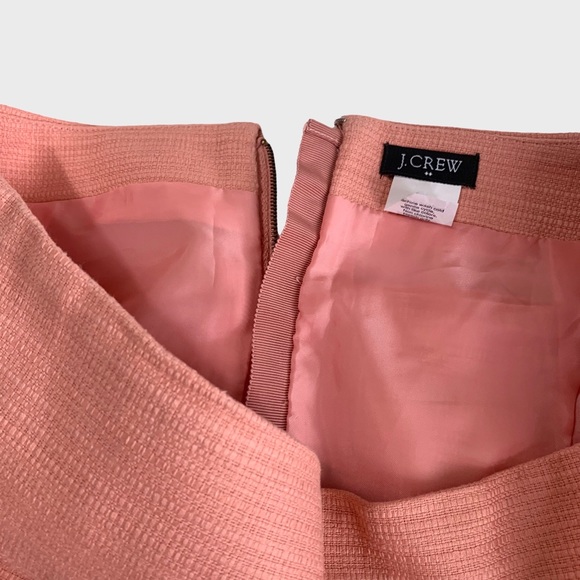 J CREW CORAL PINK COTTON MINI SKIRT CASUAL COCKTAIL SKIRT - Picture 10 of 13